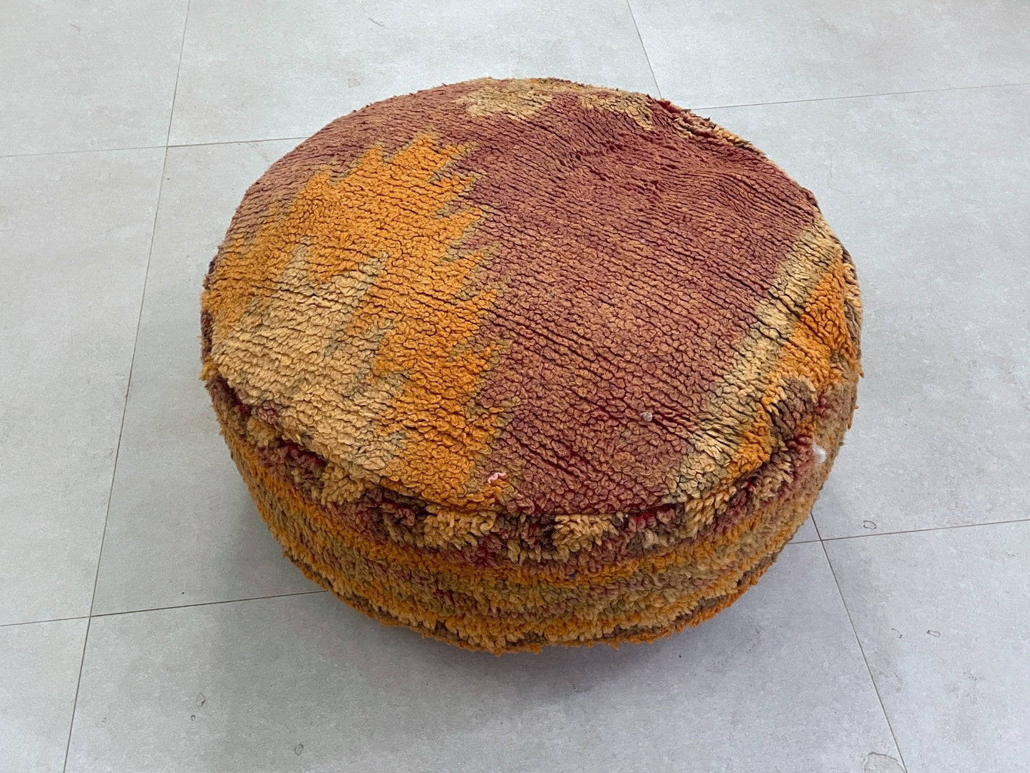 Round moroccan pouf cover - S31