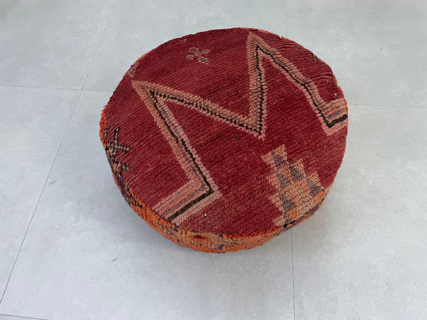 Round moroccan pouf cover - R13