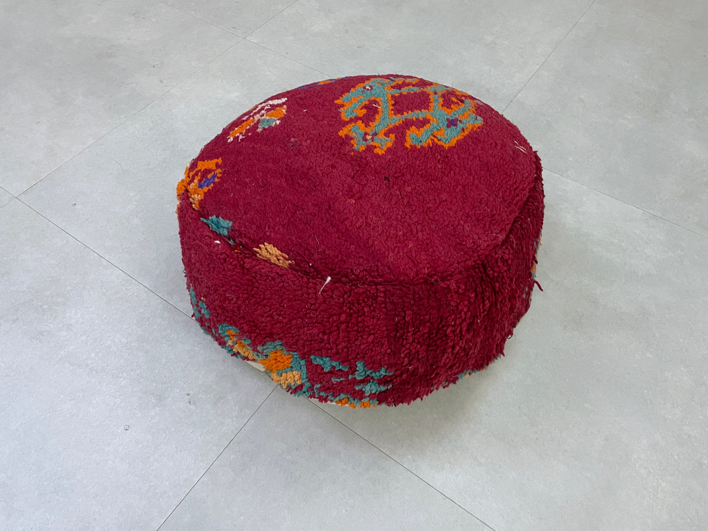 Round moroccan pouf cover - R11