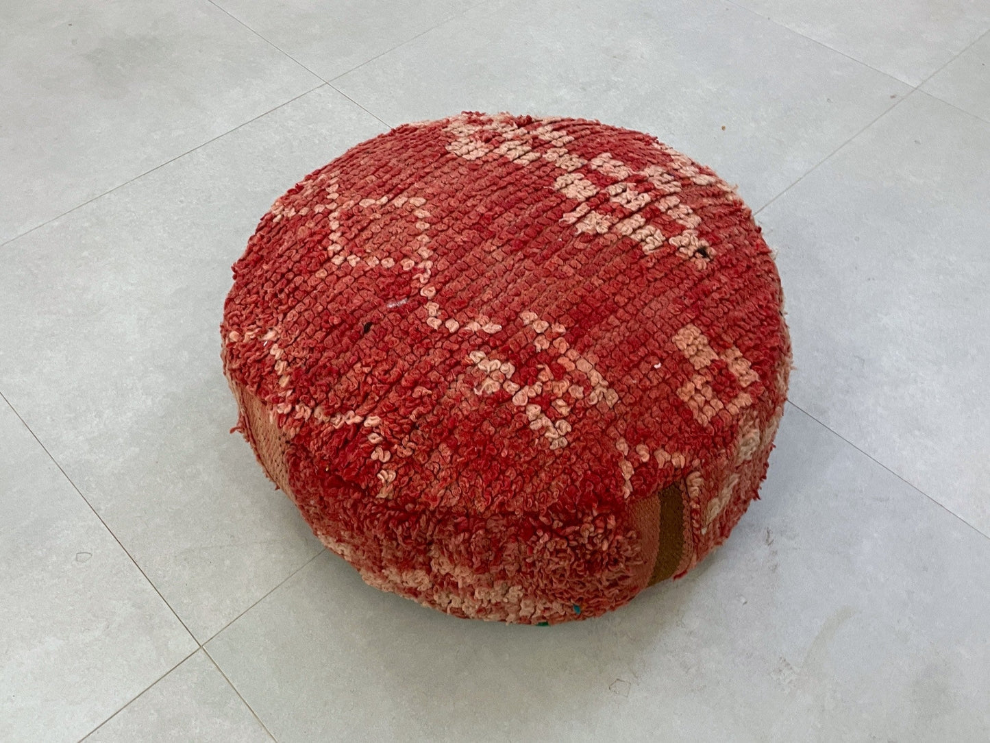 Round moroccan pouf cover - T35