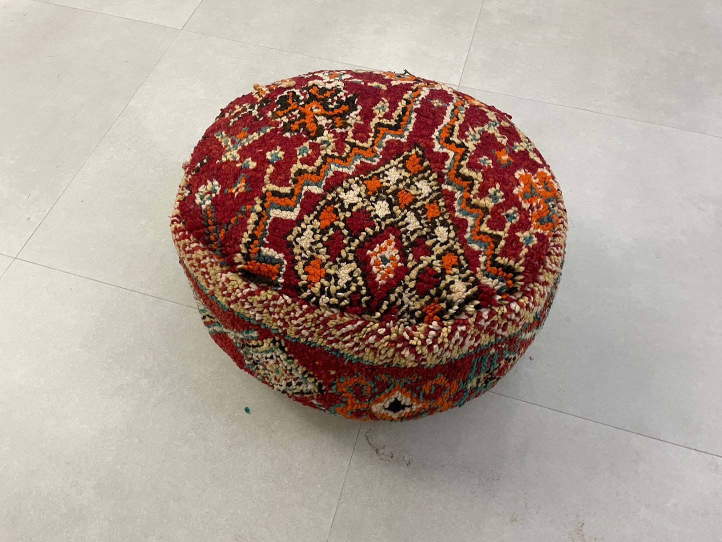 Round moroccan pouf cover - R56