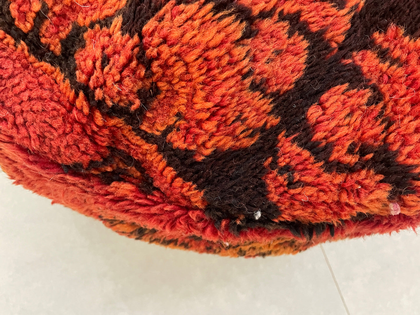 Round moroccan pouf cover - R7