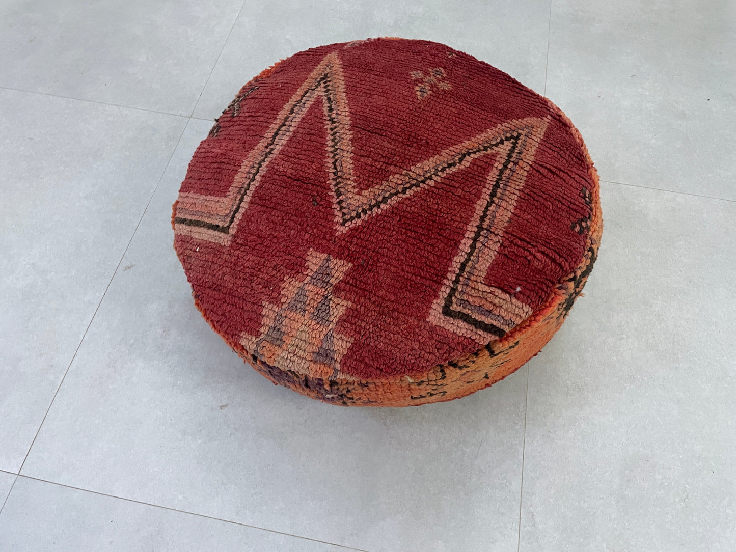 Round moroccan pouf cover - R13