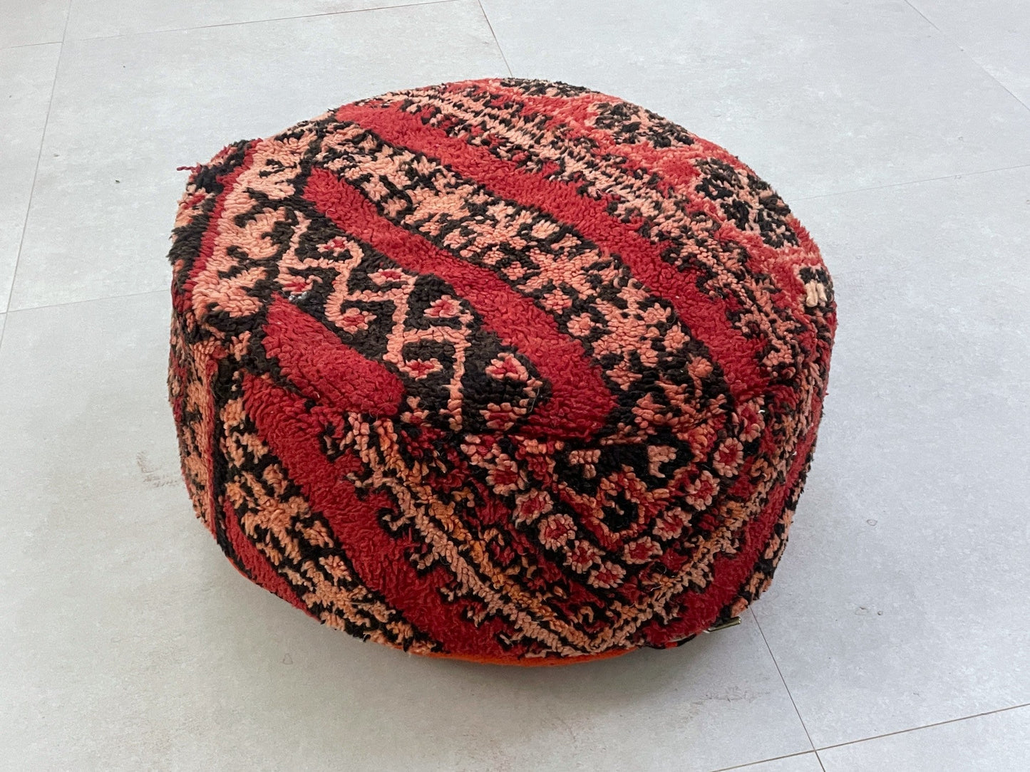 Round moroccan pouf cover - S65