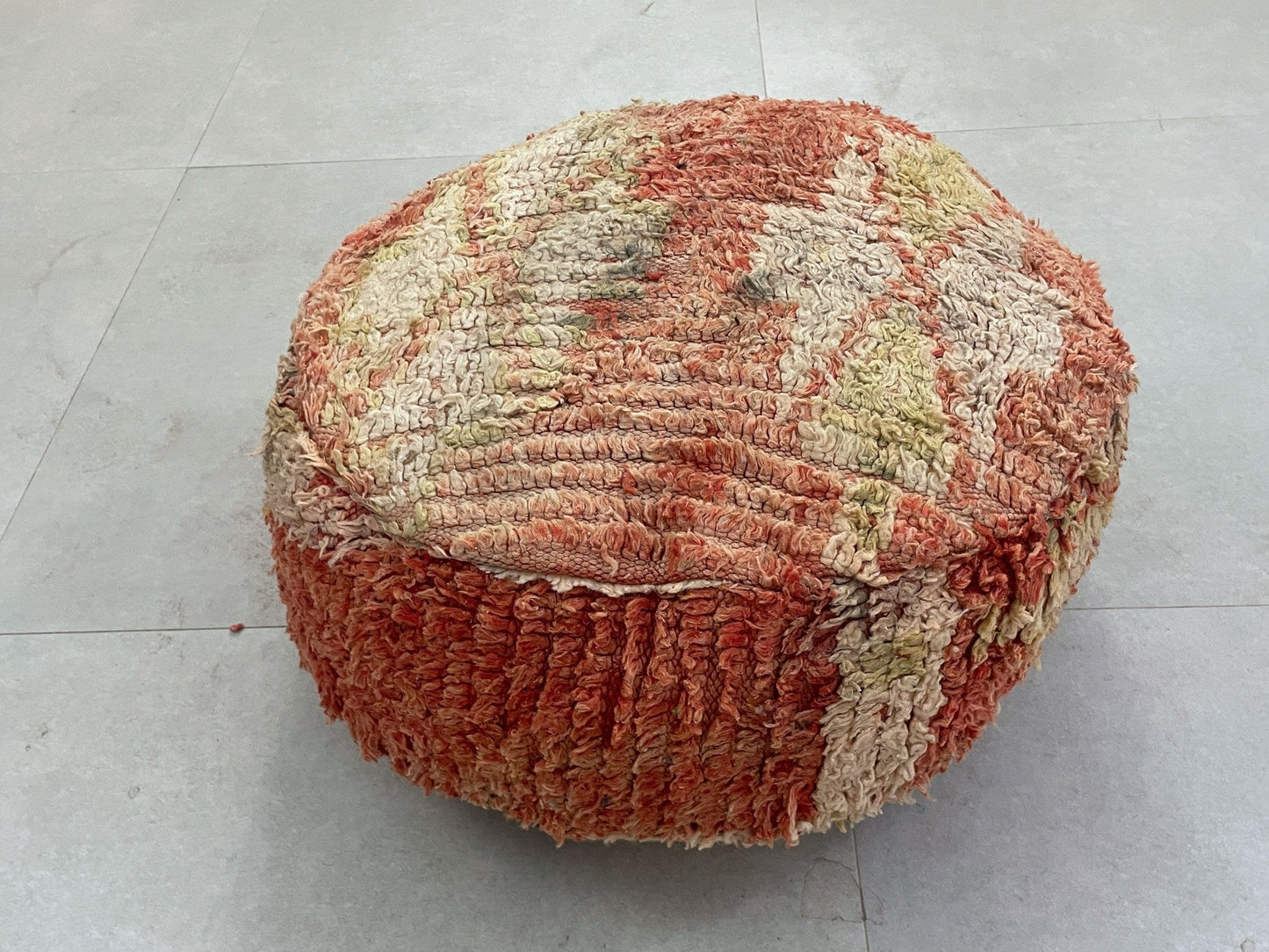 Round moroccan pouf cover - S34
