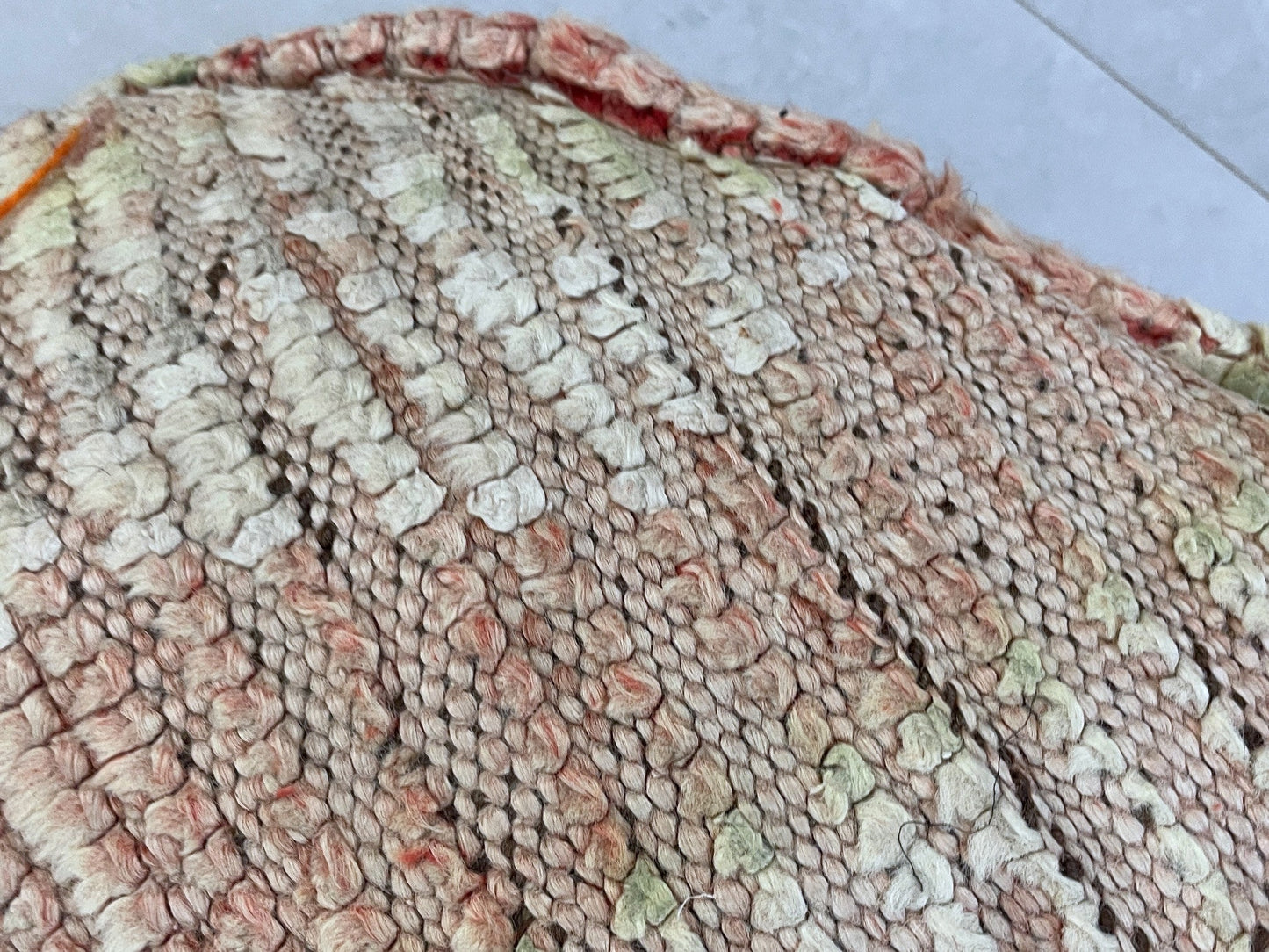 Round moroccan pouf cover - S8