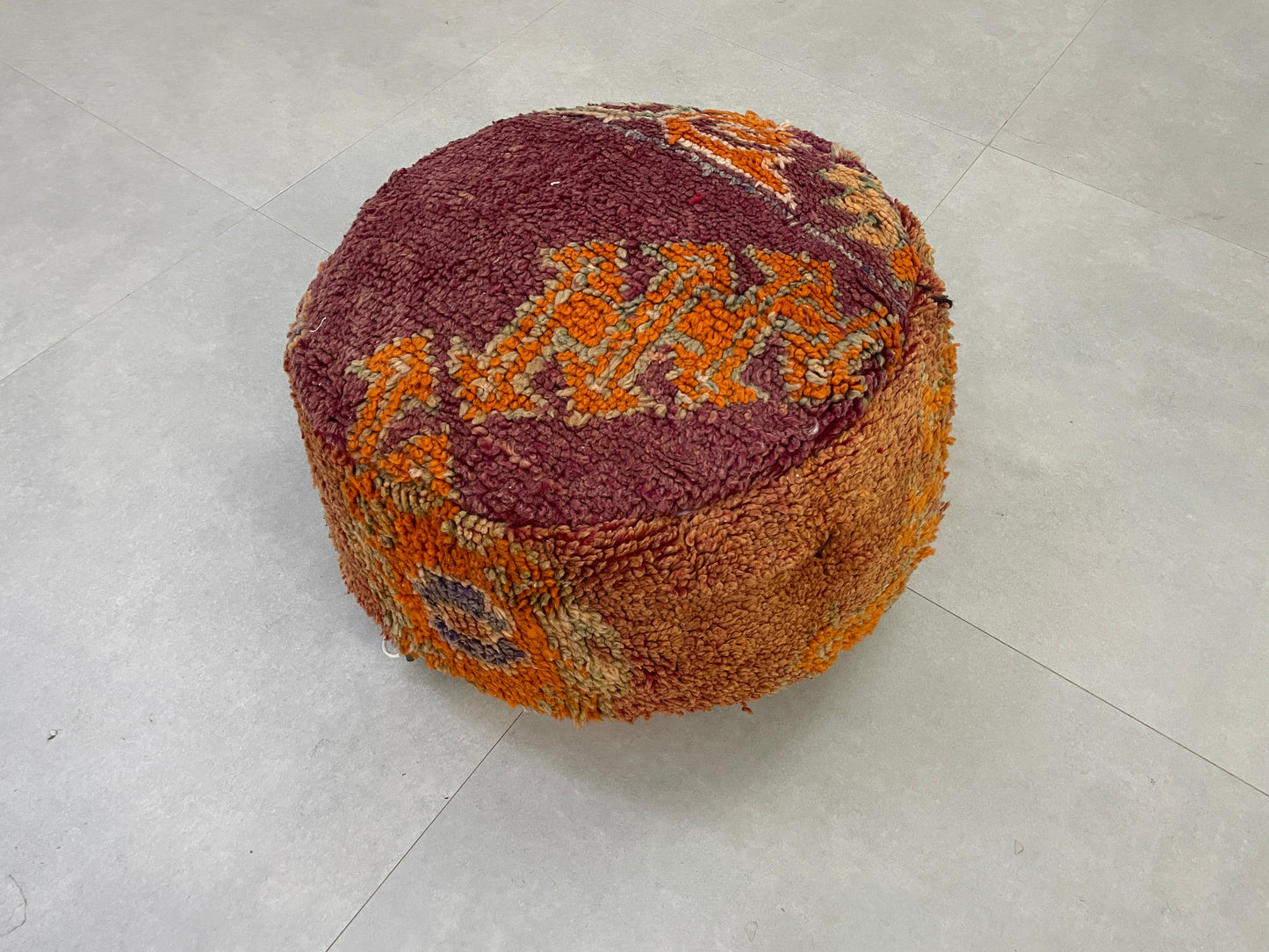 Round moroccan pouf cover - R22