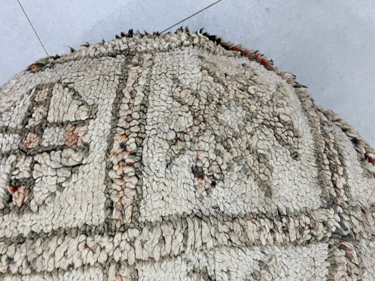 Round moroccan pouf cover - T5