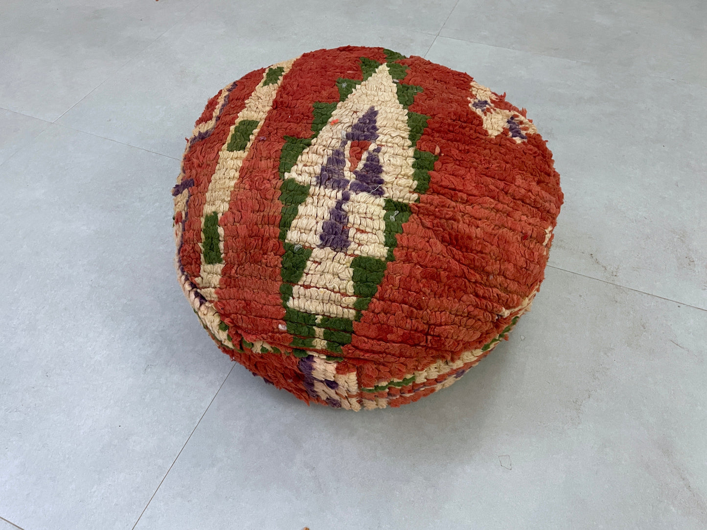 Round moroccan pouf cover - R61