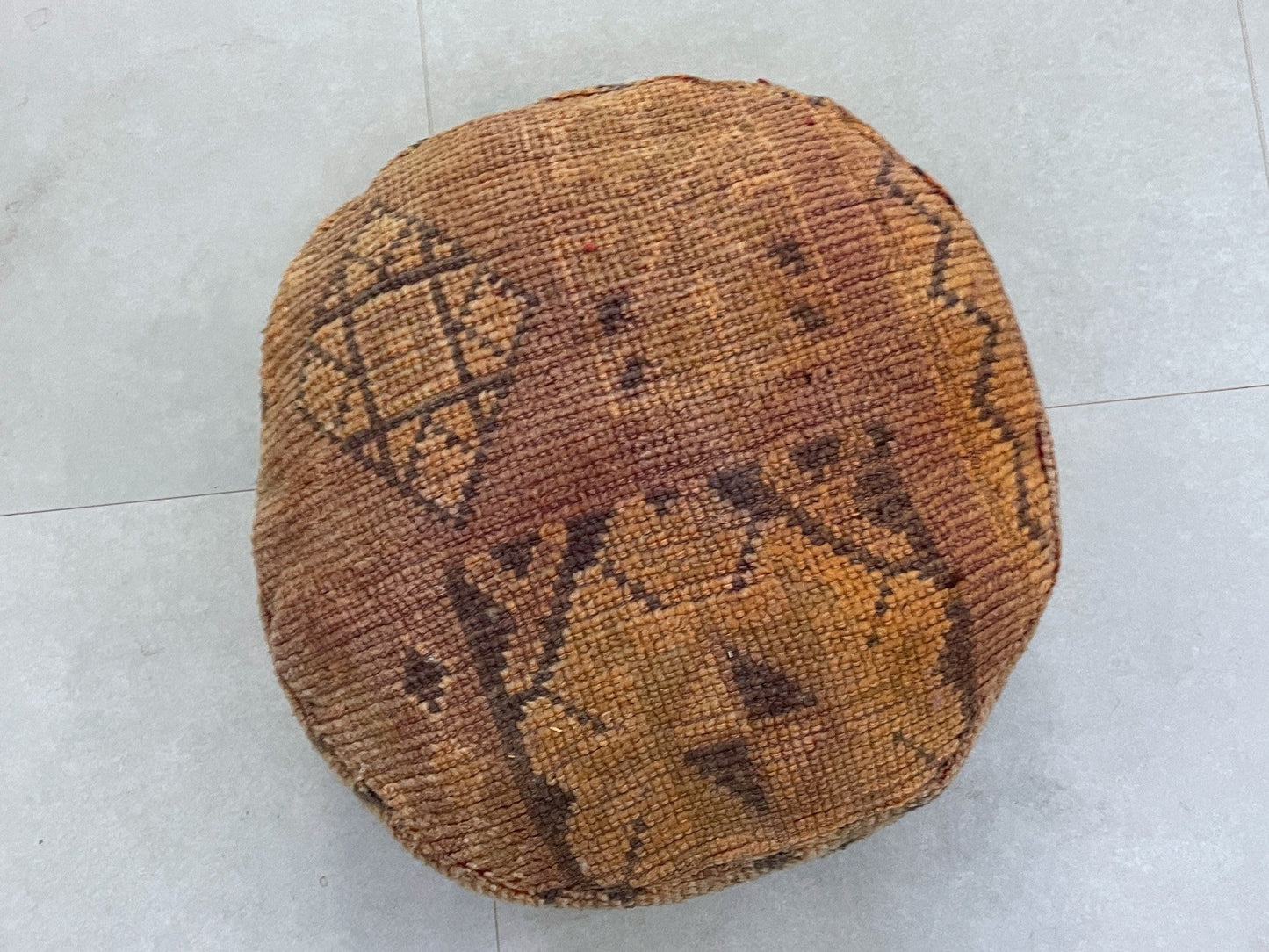 Round moroccan pouf cover - T13