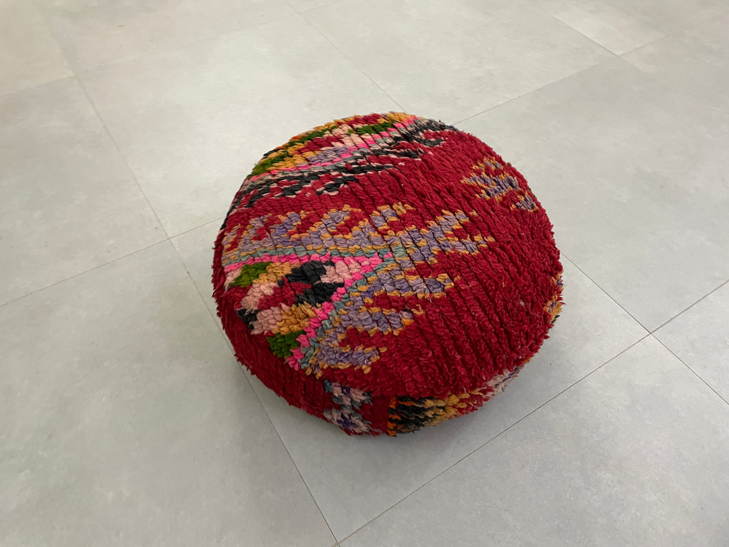 Round moroccan pouf cover - S54