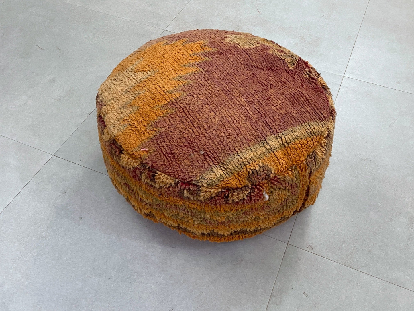 Round moroccan pouf cover - S31