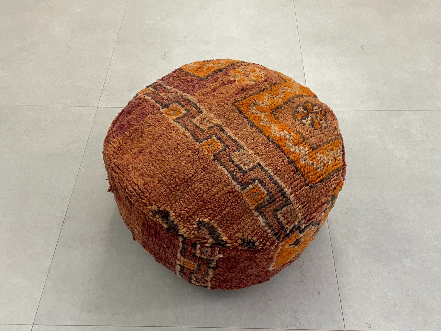 Round moroccan pouf cover - S44