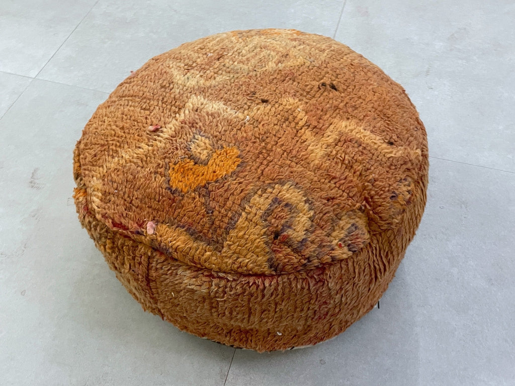 Round moroccan pouf cover - S13