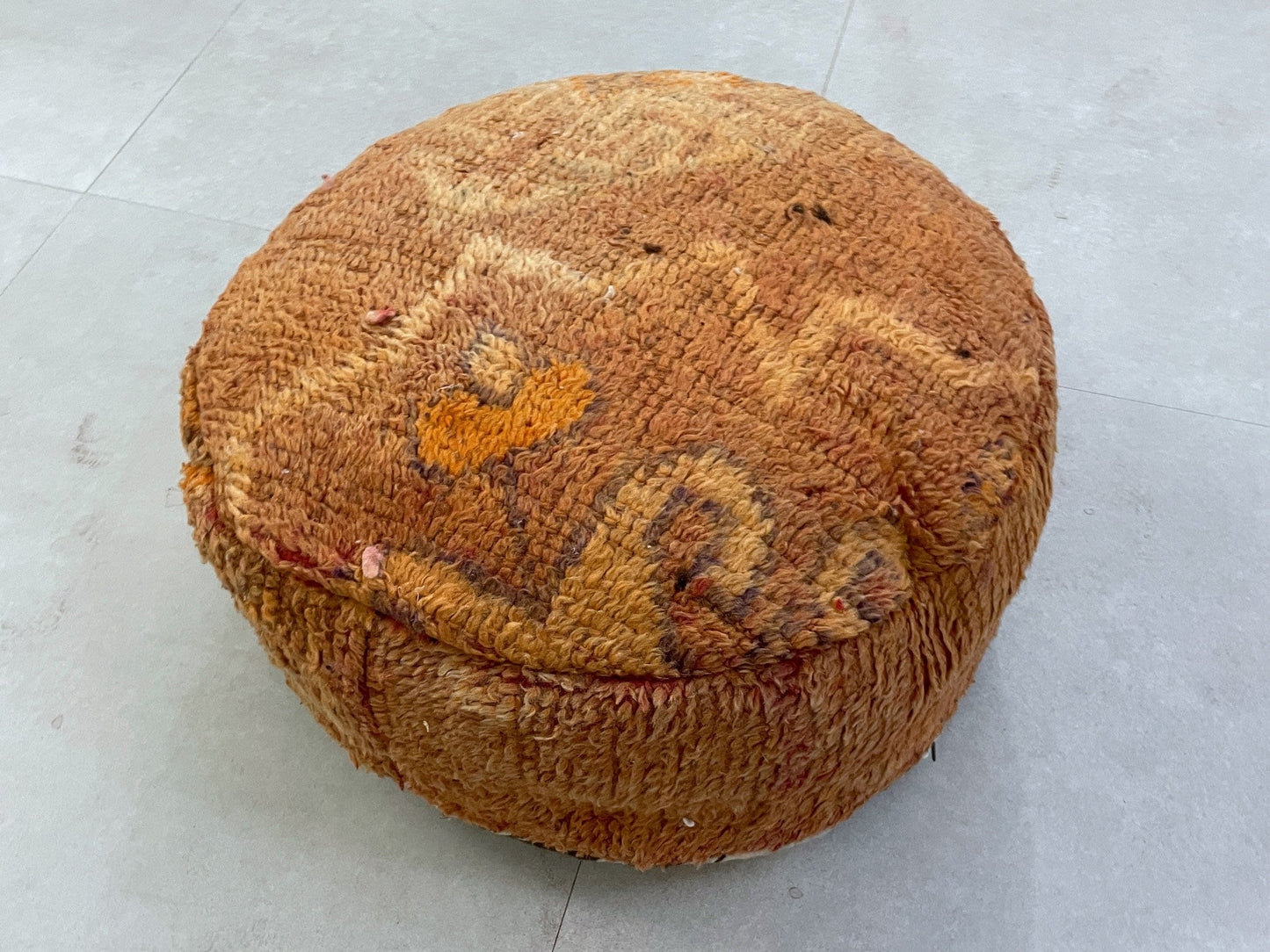 Round moroccan pouf cover - S13