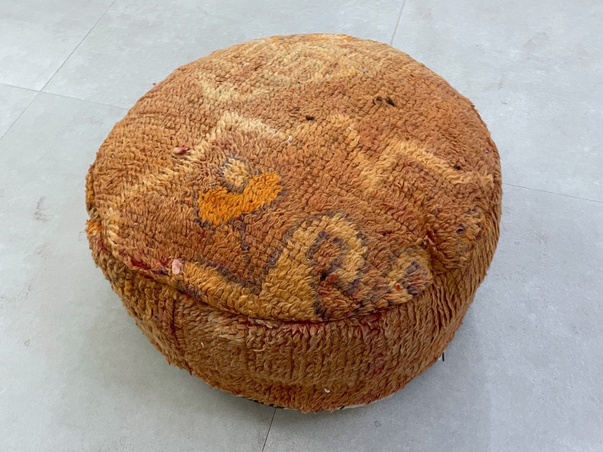 Round moroccan pouf cover - S13