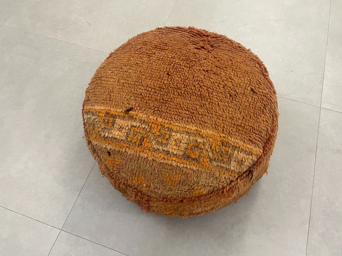 Round moroccan pouf cover - T15