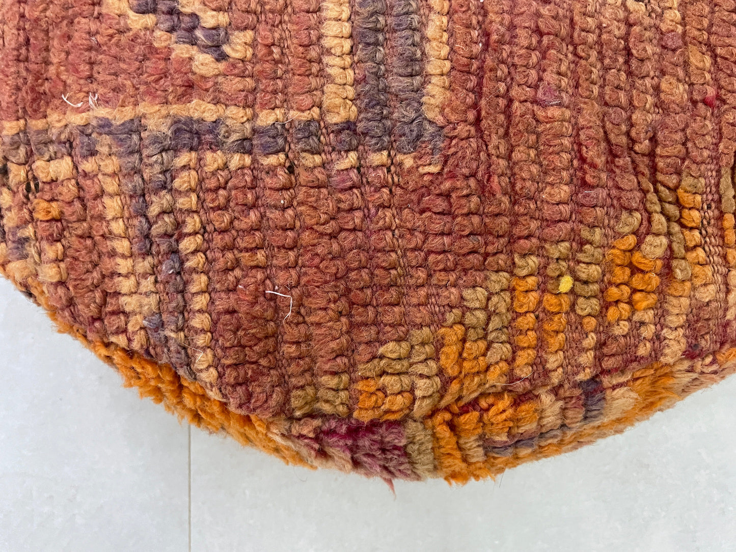 Round moroccan pouf cover - R9