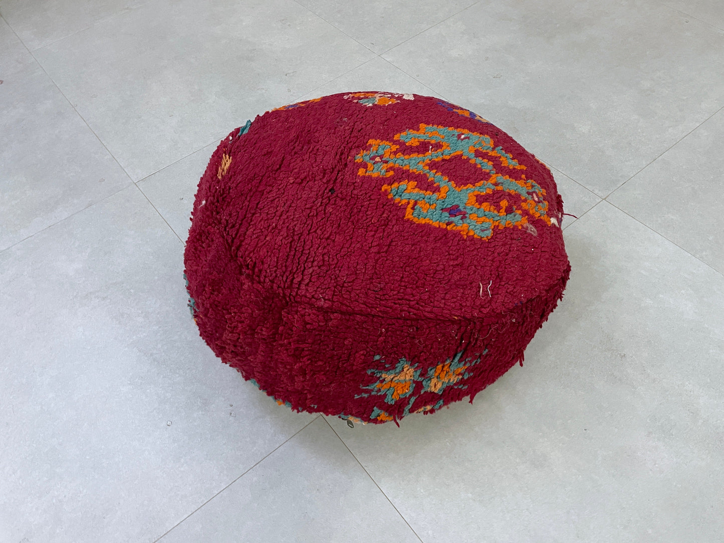 Round moroccan pouf cover - R11