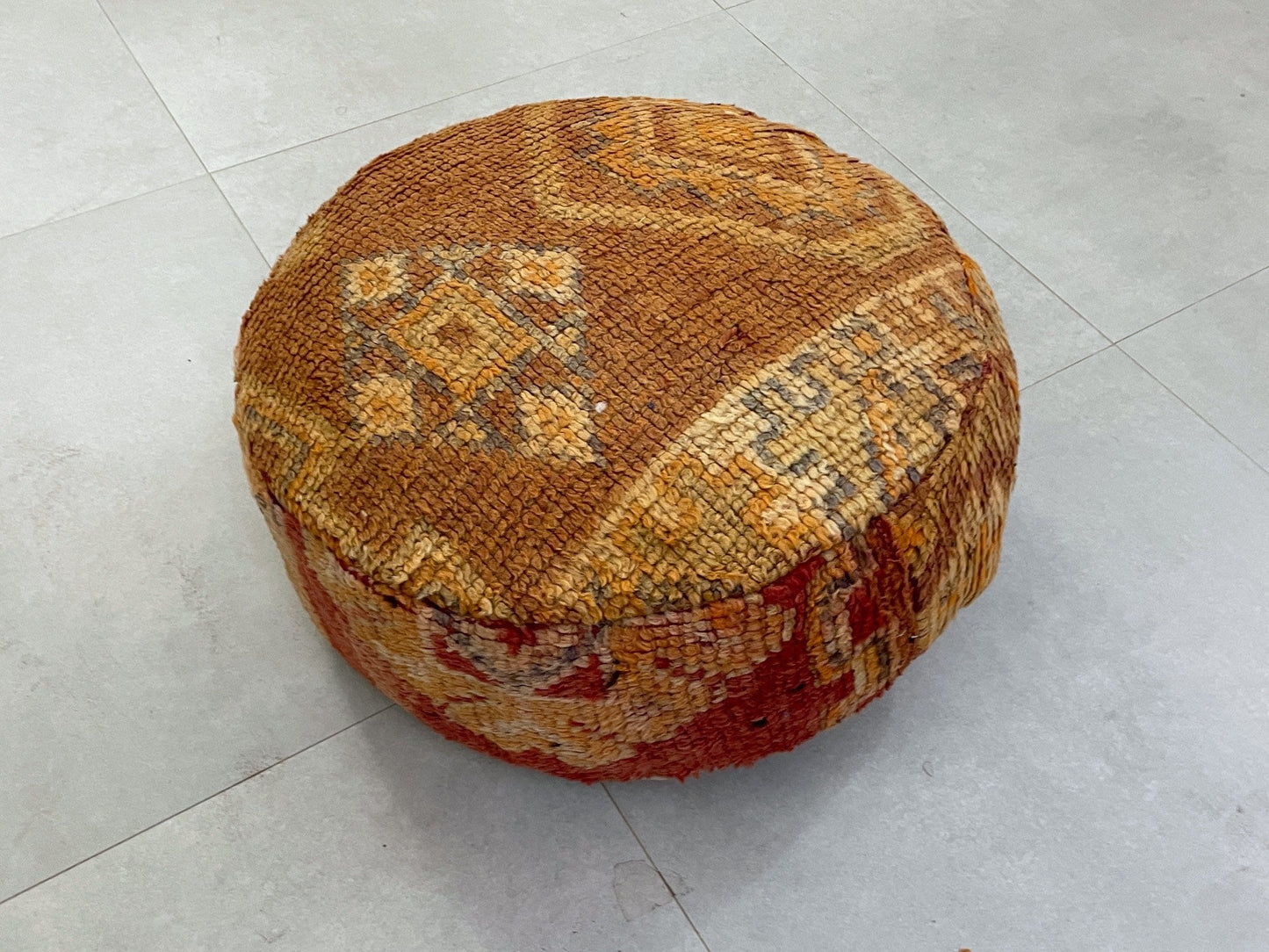 Round moroccan pouf cover - S42