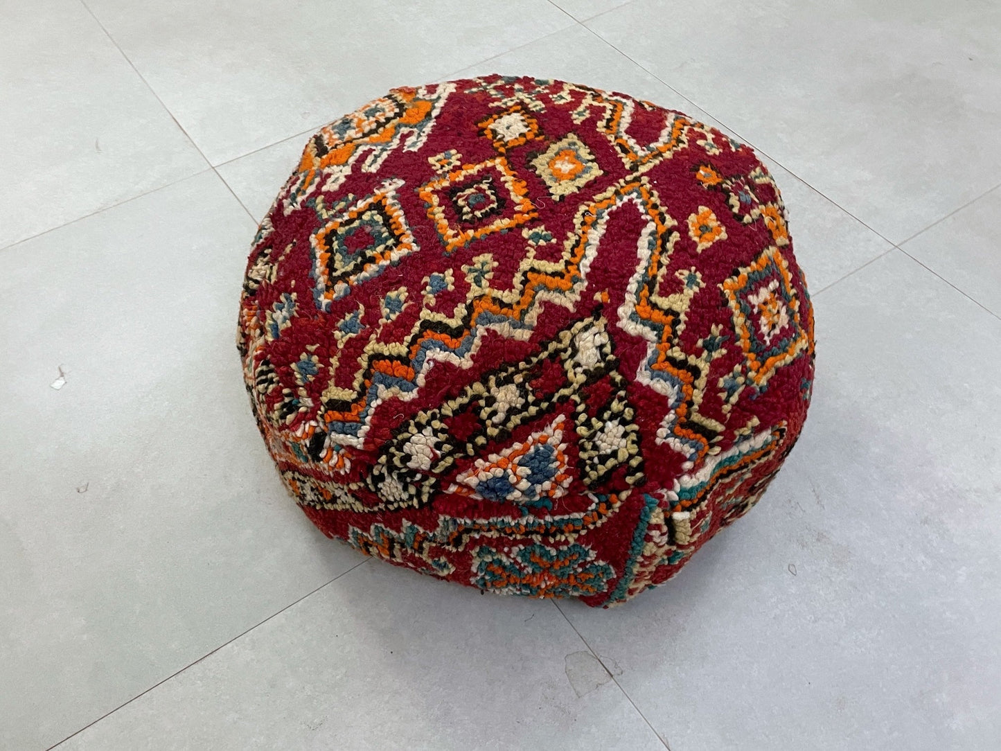Round moroccan pouf cover - S5