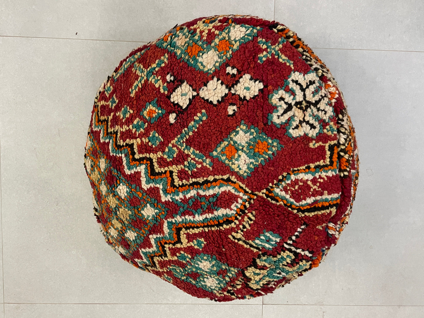 Round moroccan pouf cover - R49