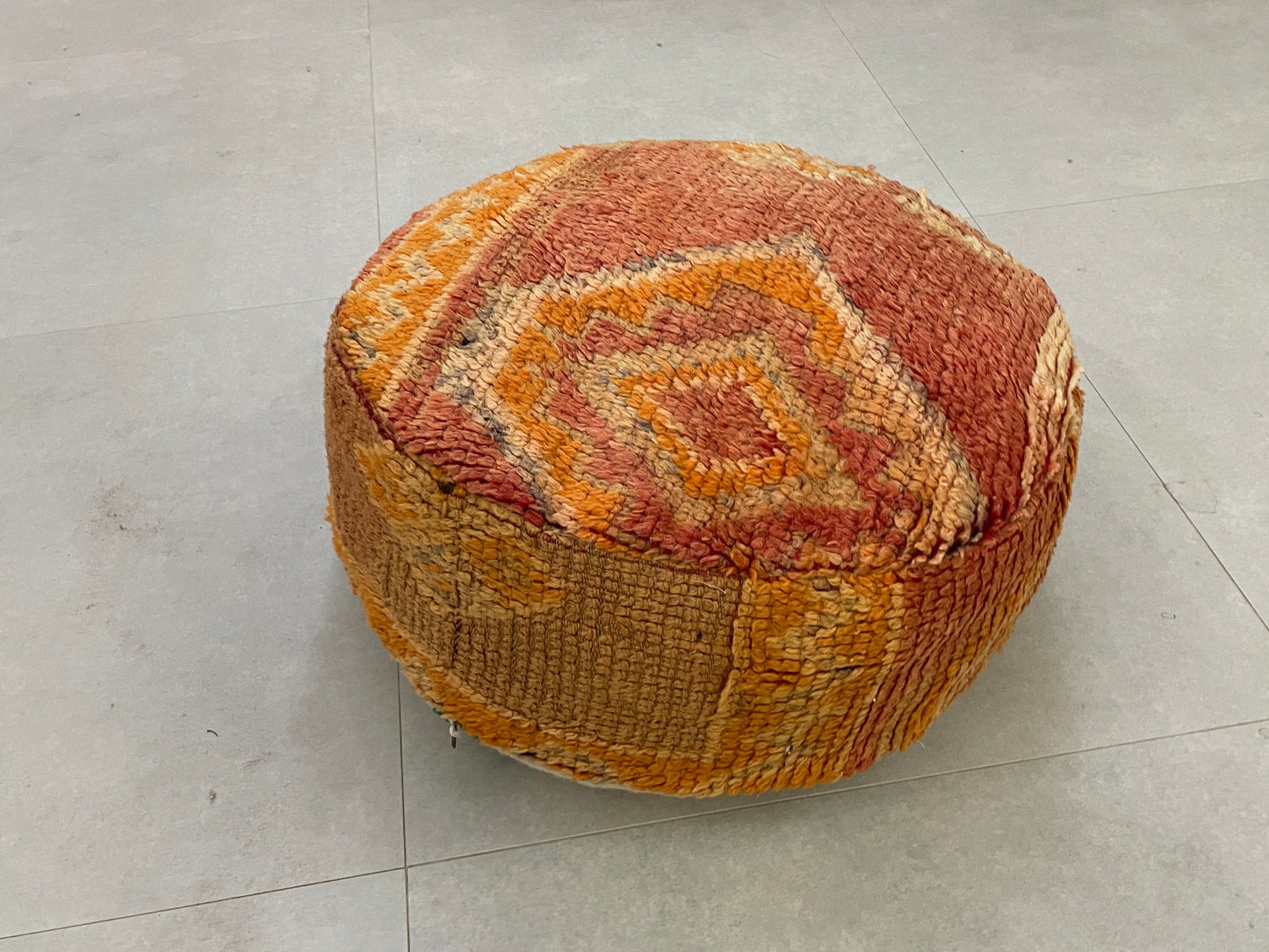 Round moroccan pouf cover - T53