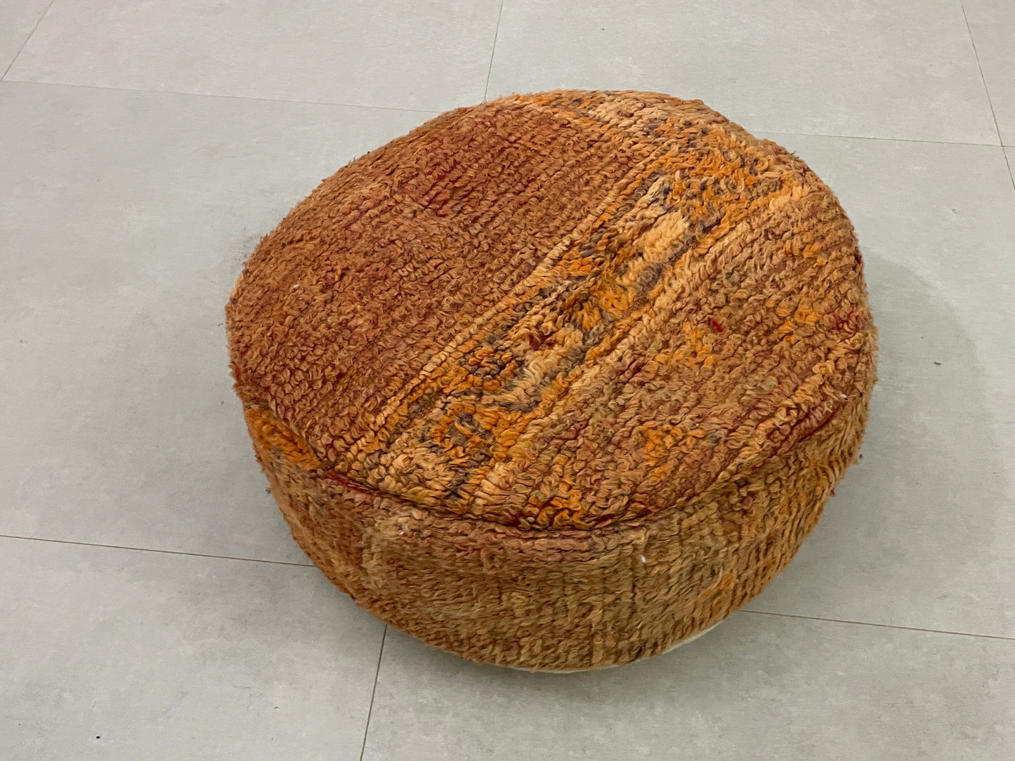 Round moroccan pouf cover - S15