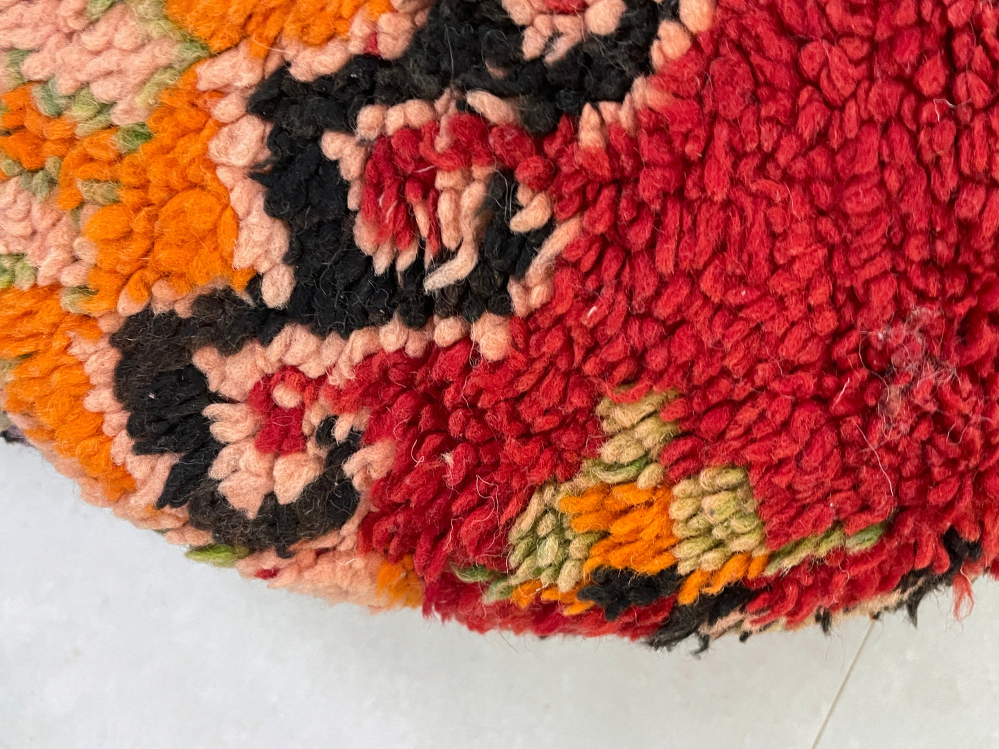 Round moroccan pouf cover - S4