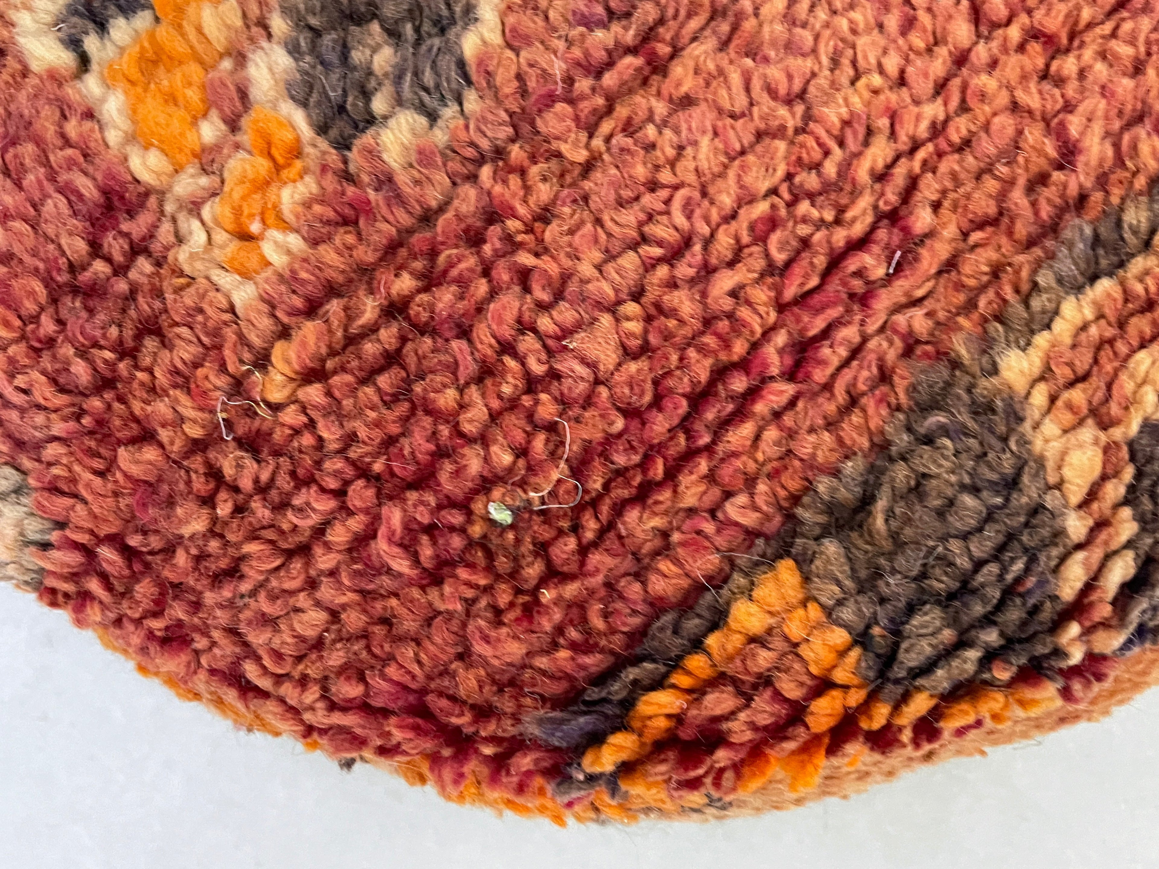 Round moroccan pouf cover - S12