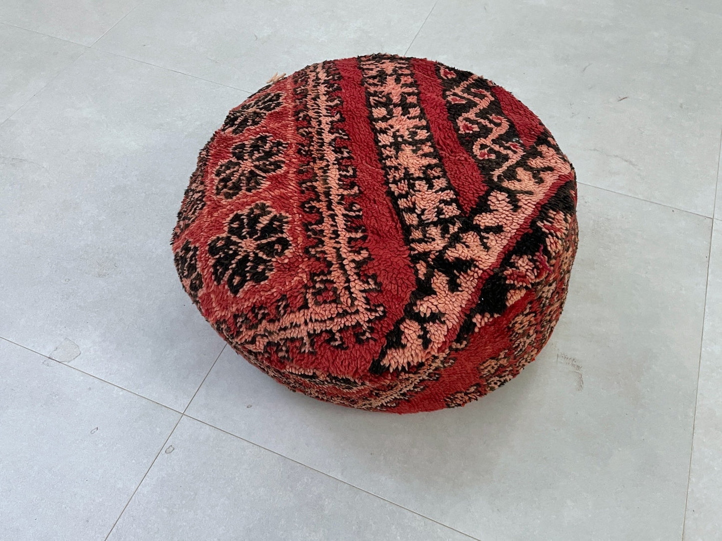 Round moroccan pouf cover - S65