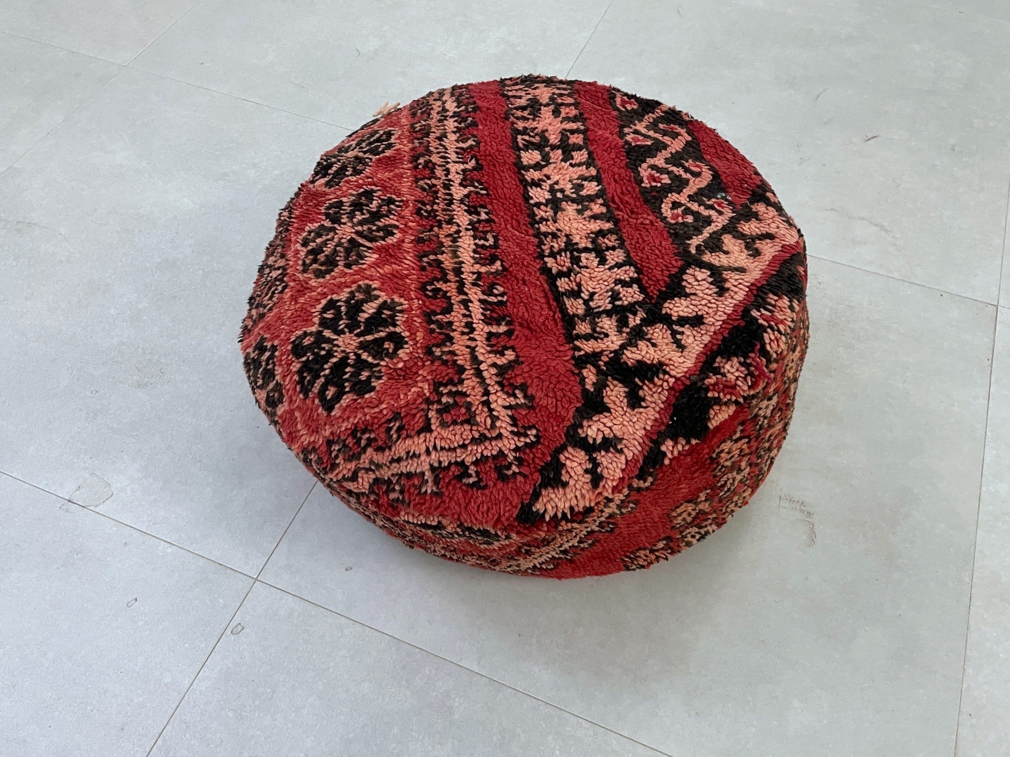 Round moroccan pouf cover - S65