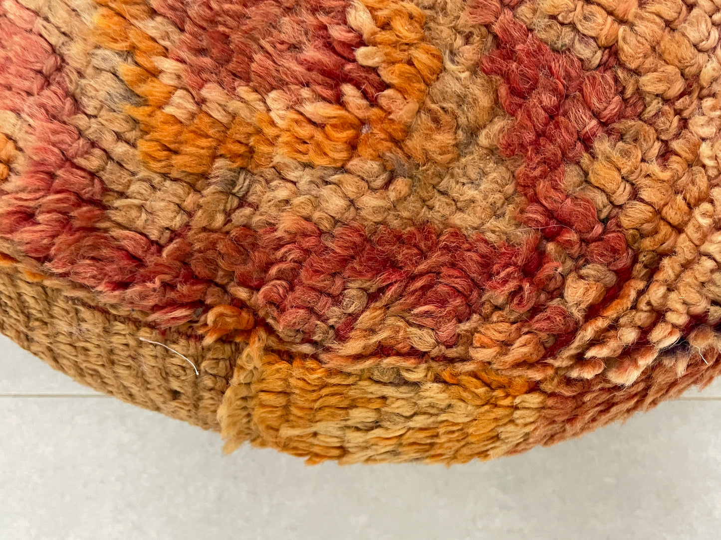 Round moroccan pouf cover - T53