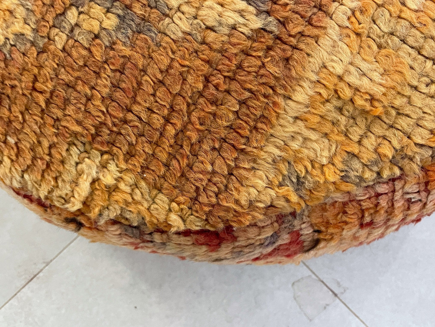 Round moroccan pouf cover - S42