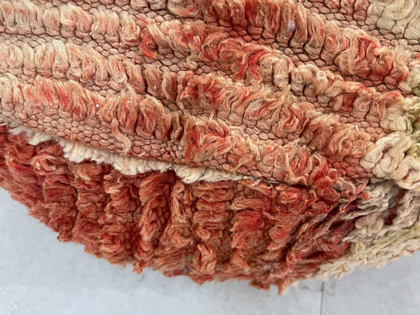 Round moroccan pouf cover - S34