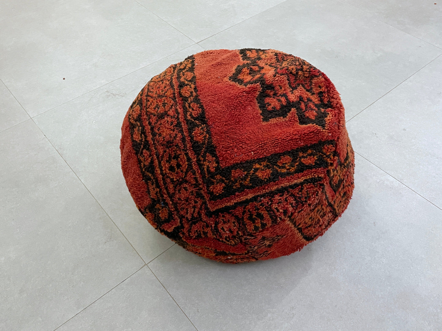 Round moroccan pouf cover - S64