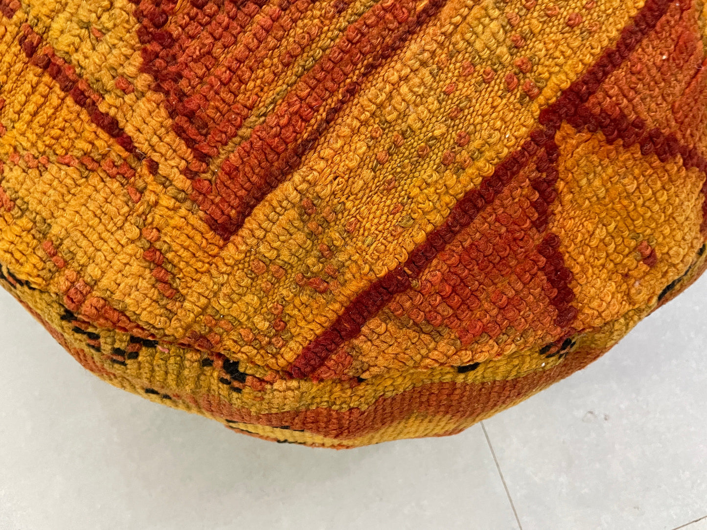 Round moroccan pouf cover - R32