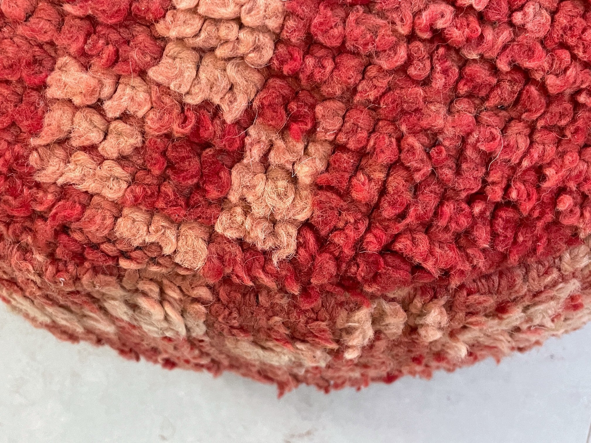 Round moroccan pouf cover - T35