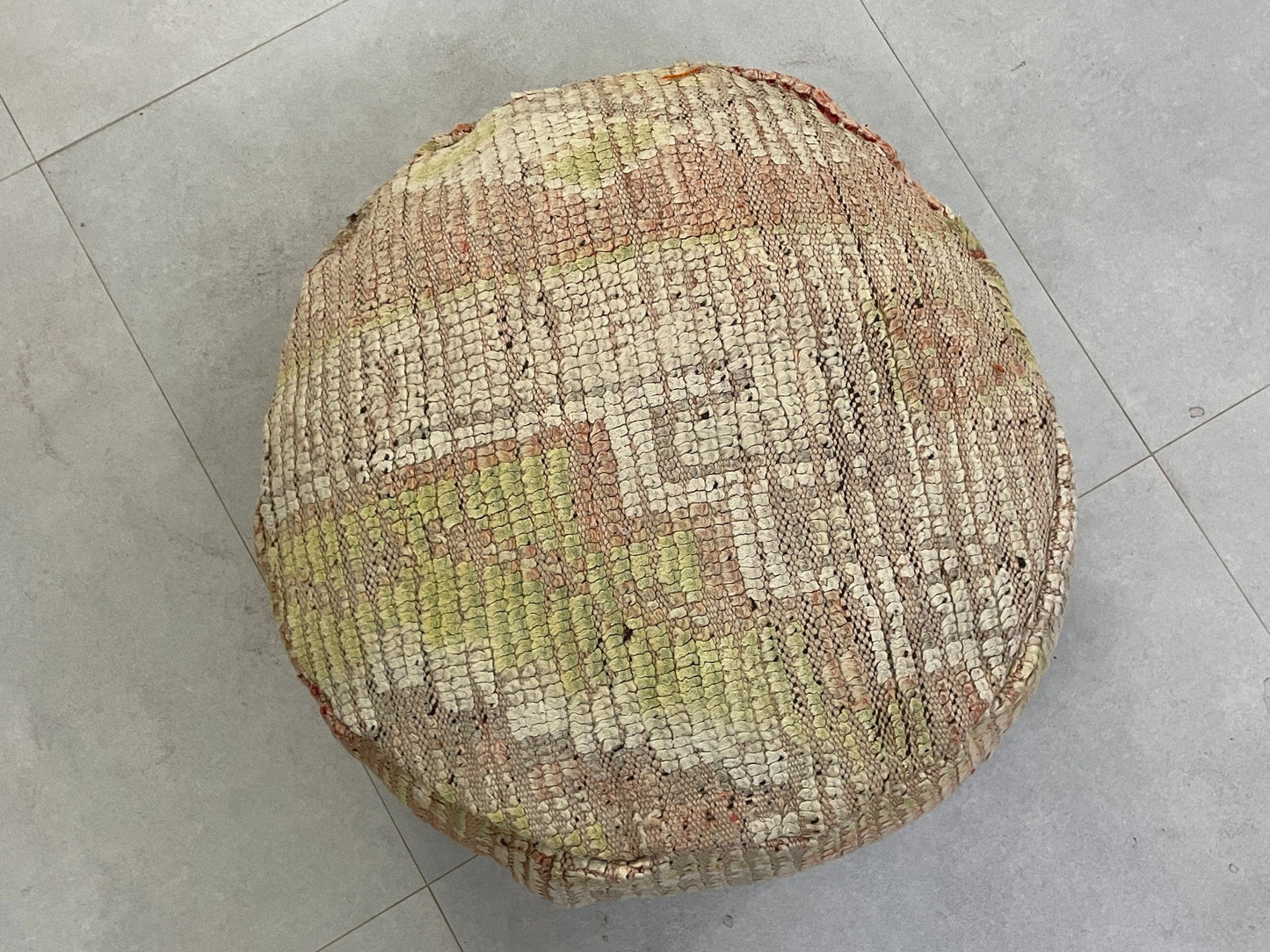 Round moroccan pouf cover - S8