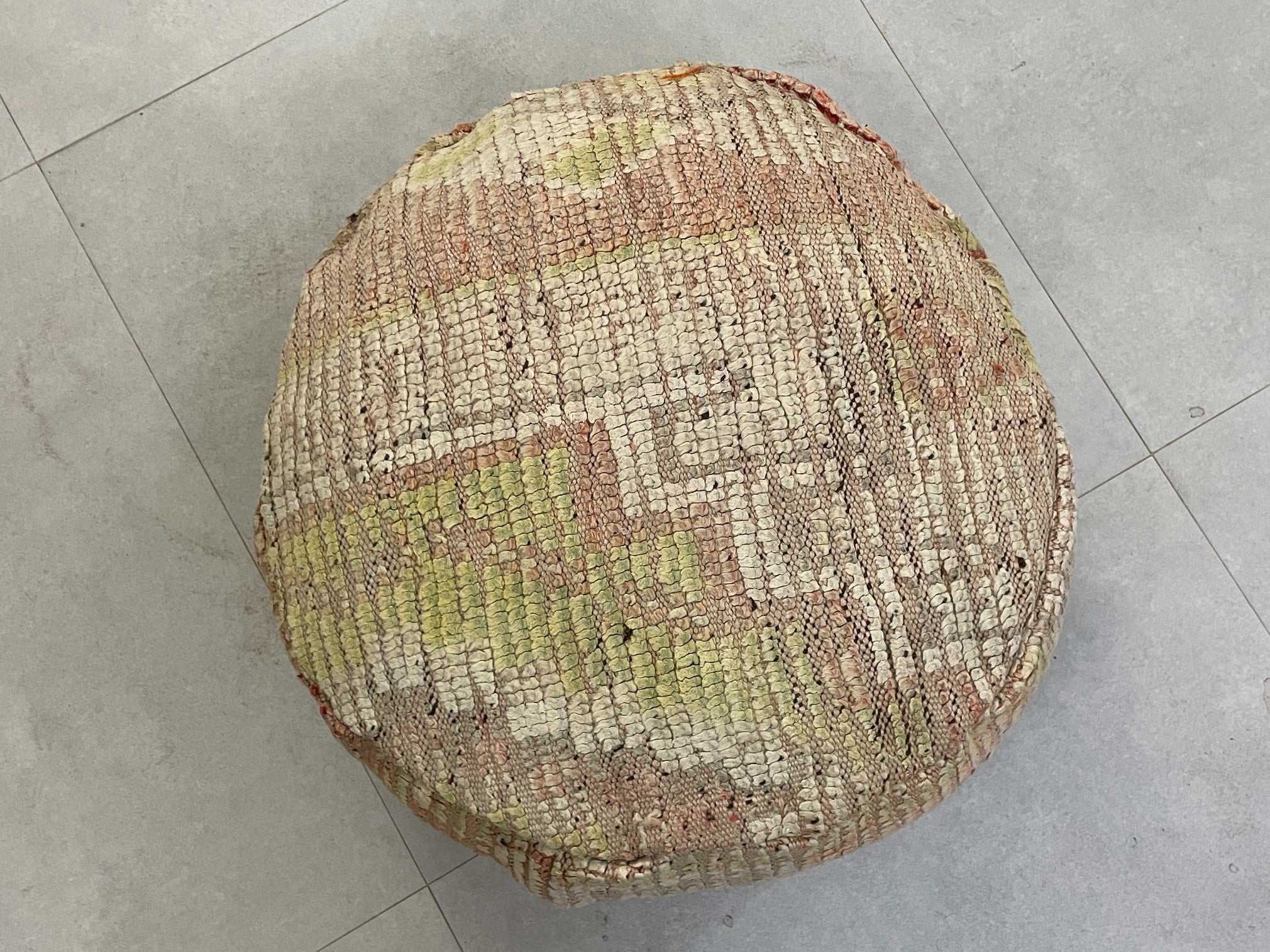 Round moroccan pouf cover - S8