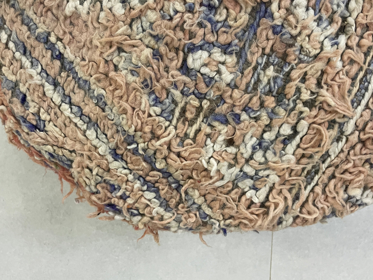 Round moroccan pouf cover - R12