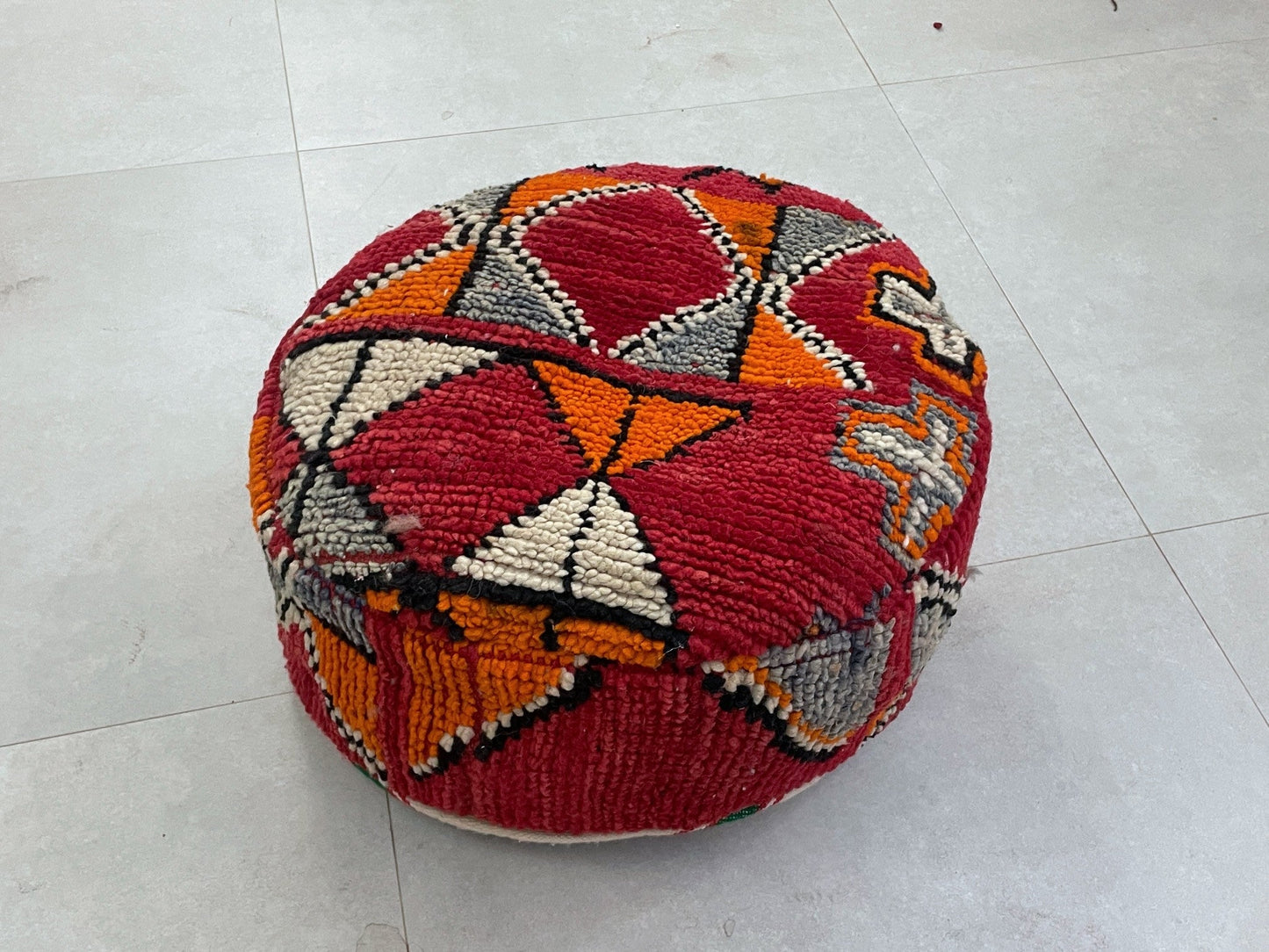 Round moroccan pouf cover - S2