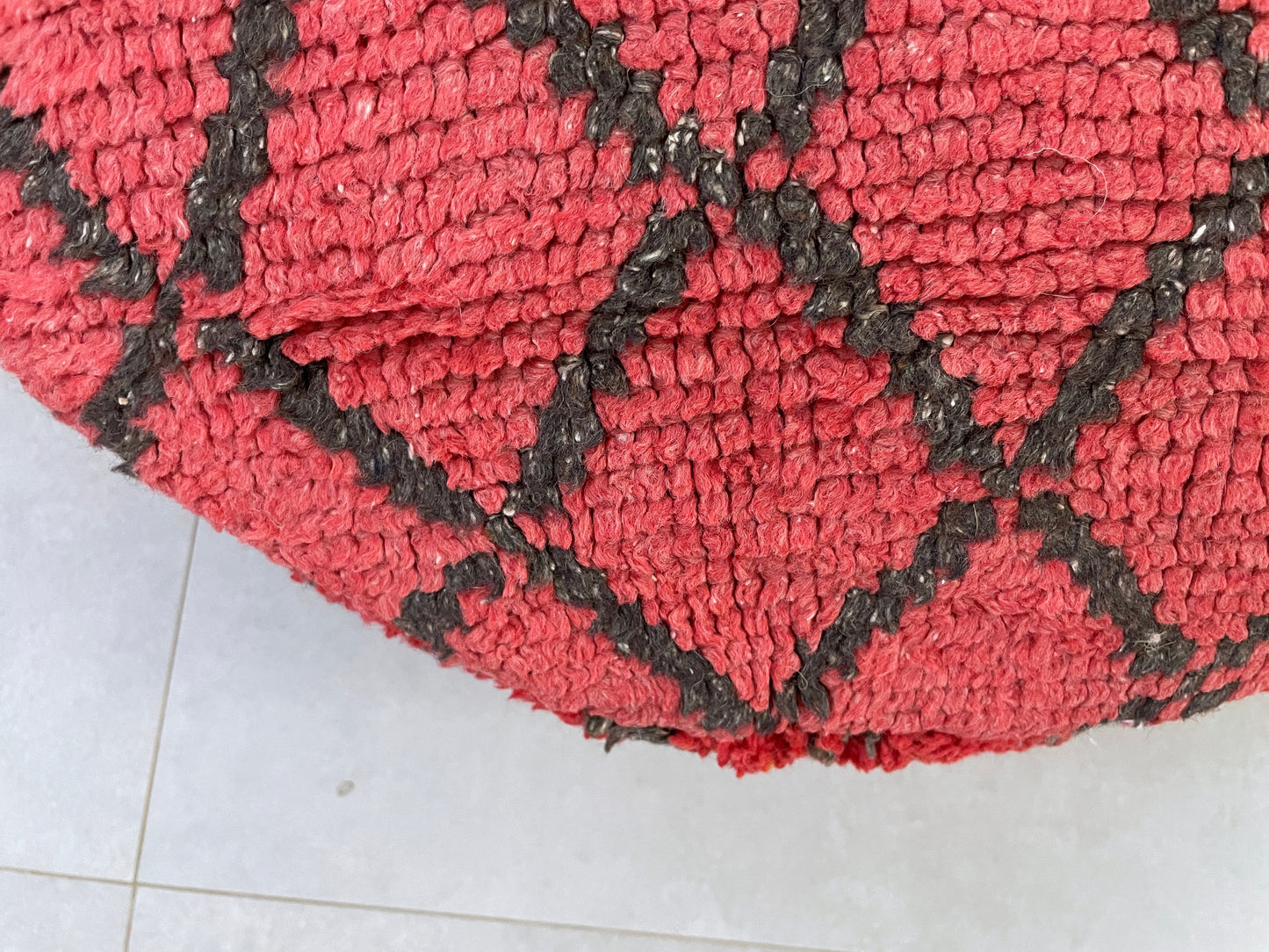 Round moroccan pouf cover - R51