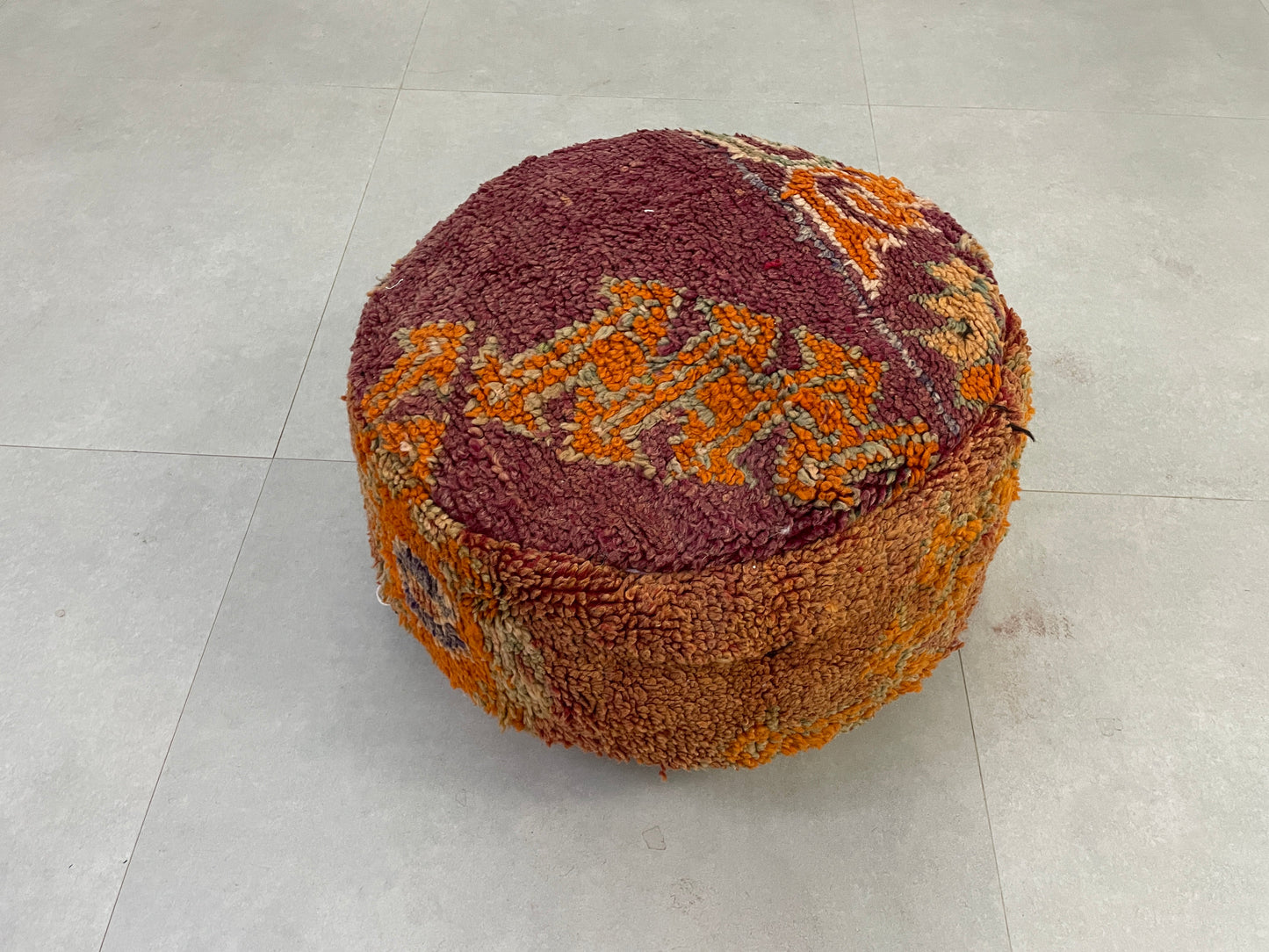 Round moroccan pouf cover - R22