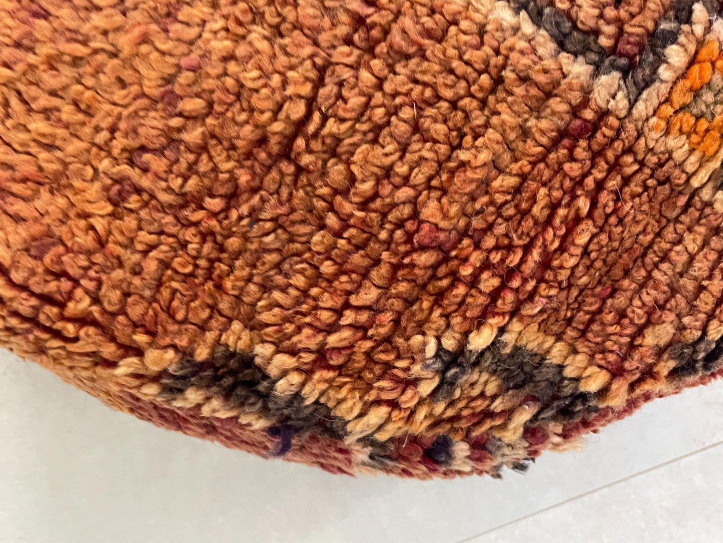 Round moroccan pouf cover - S44