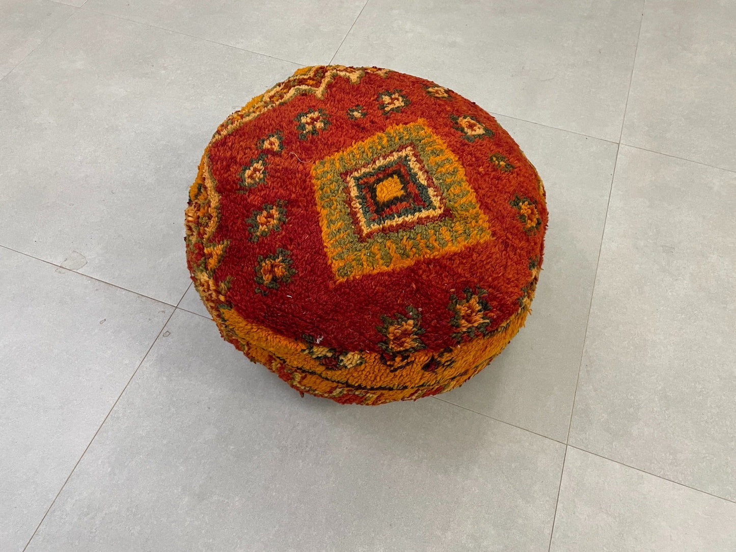 Round moroccan pouf cover - R54
