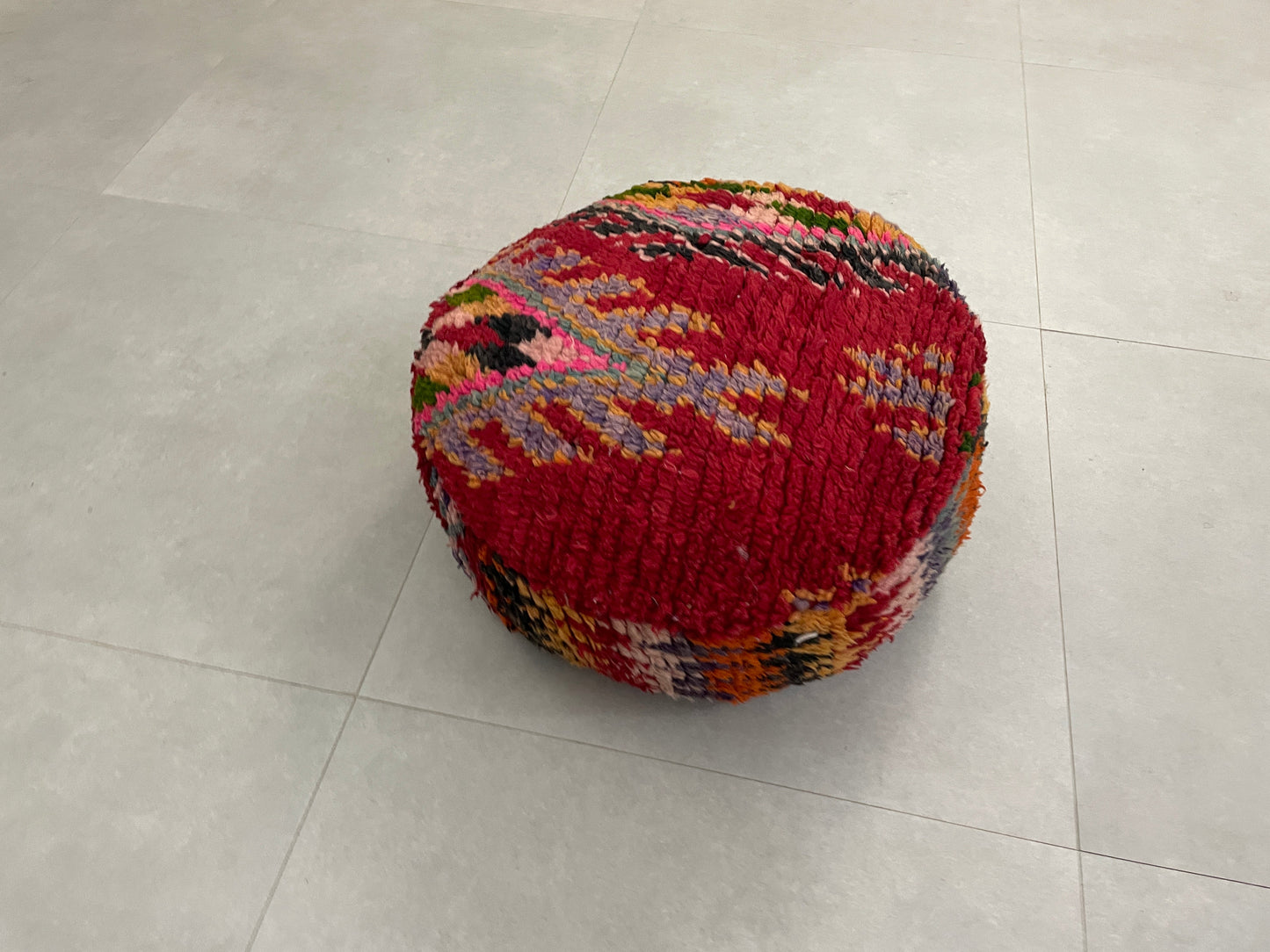 Round moroccan pouf cover - S54