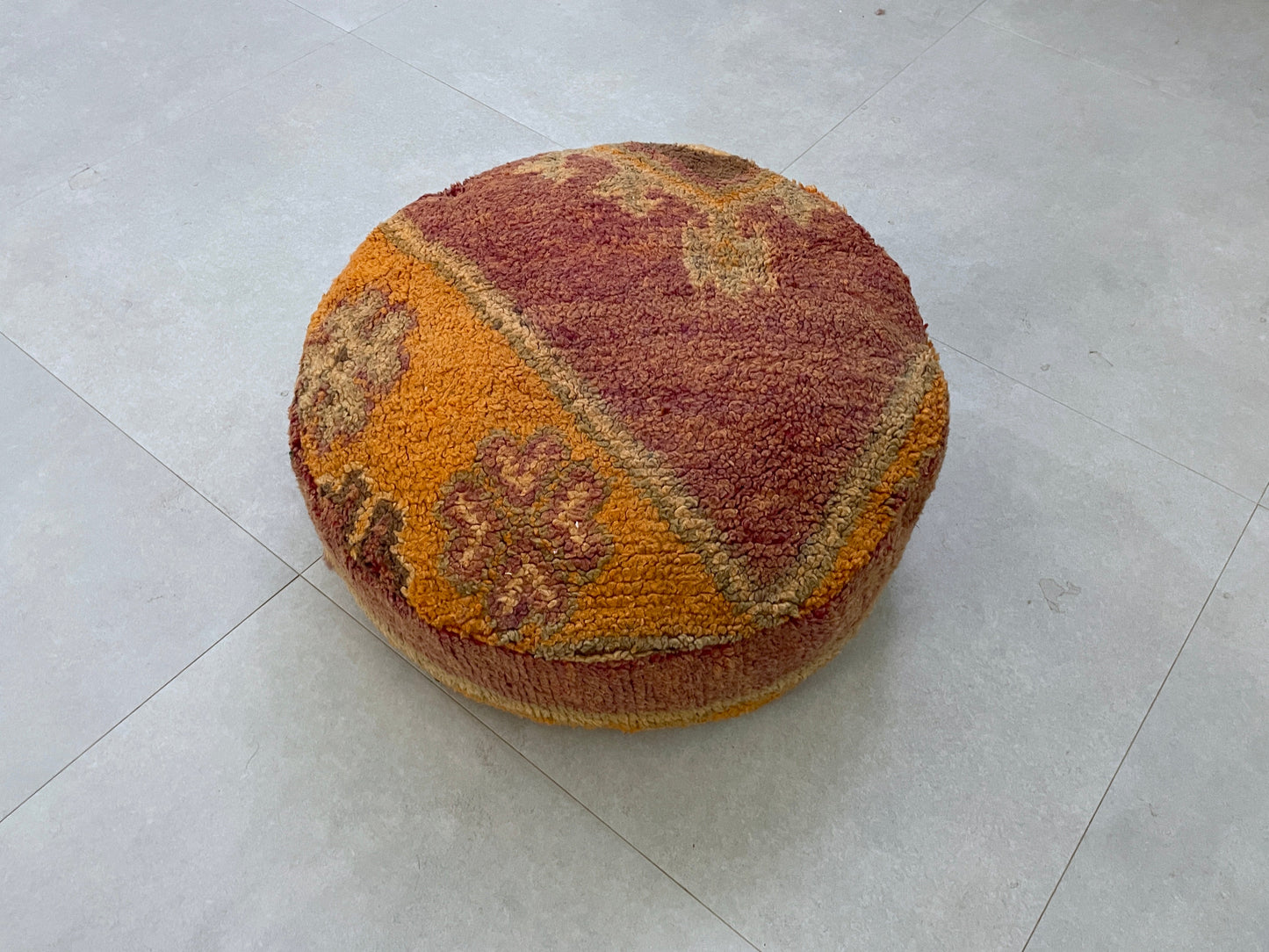 Round moroccan pouf cover - R8