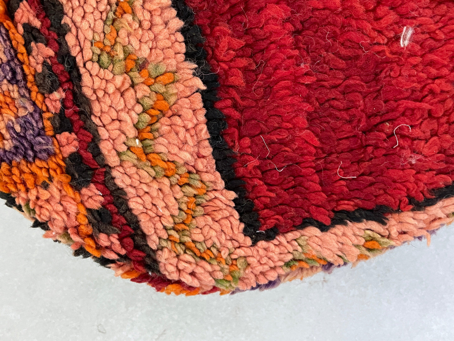 Round moroccan pouf cover - S4