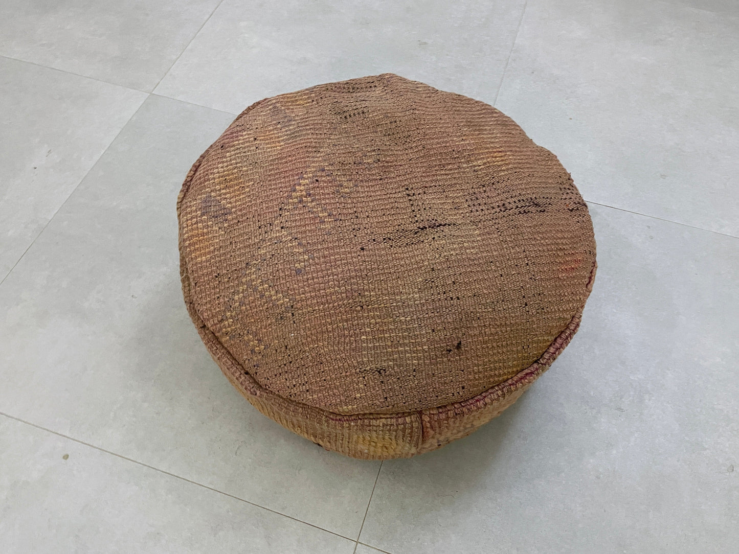 Round moroccan pouf cover - T18